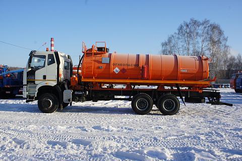 АКН-15ОД-FAW-3250 (6х4, шасси 4800) (15 м3, 1 отс., откр.днище, насос КО-510, ДОПОГ, ЧМЗ)