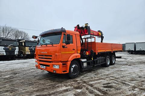 КМУ КАМАЗ 65115 (6х4) + PALFINGER INMAN IT 150 б/у (2022 г.в., 30 157 км., 470 м/ч) (0068)