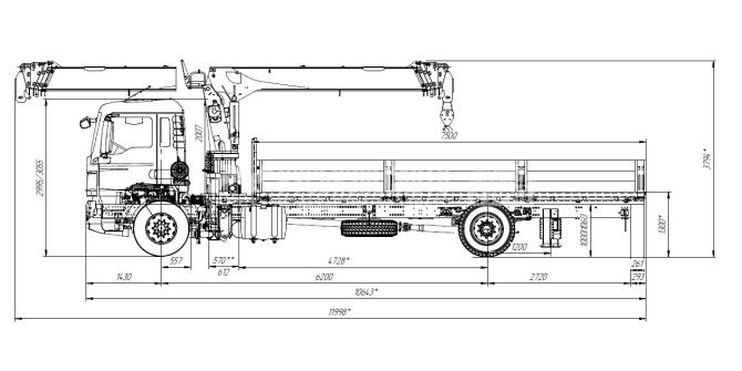 Купить КМУ HOWO T5G ZZ1167M621GE1 (4*2, 280л.с., Евро-5) + SOOSAN SCS746L верх.упр. + борт алюминий 7,5м. в компании Русбизнесавто - изображение 1