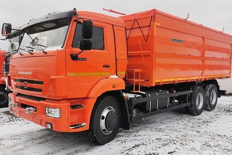 СпецАвтоКам КАМАЗ 68901G бортовой зерновоз 27,6 м3 на шасси 6515-3094-48