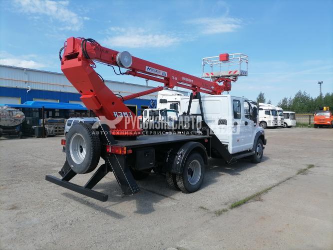 Купить АГП КЭМЗ ТА-18 на шасси ГАЗ-C42R33-106В (Евро-3, 4х2), двухрядка, стрела вперед, поворотная люлька в компании Русбизнесавто - изображение 2