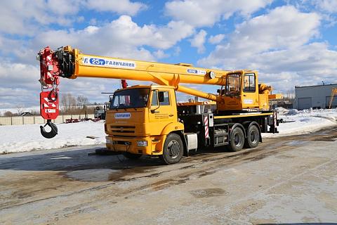 КС 55713-1В-4 автокран 25т. с доп. противовесом 4,5 т.  (КАМАЗ-65115) ОВОИД