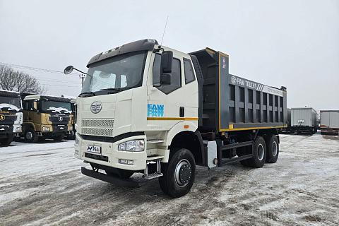 Самосвал FAW J6 (6x4) б/у (2022 г. 51 222 км.)(3439) - новая резина зад. ось.