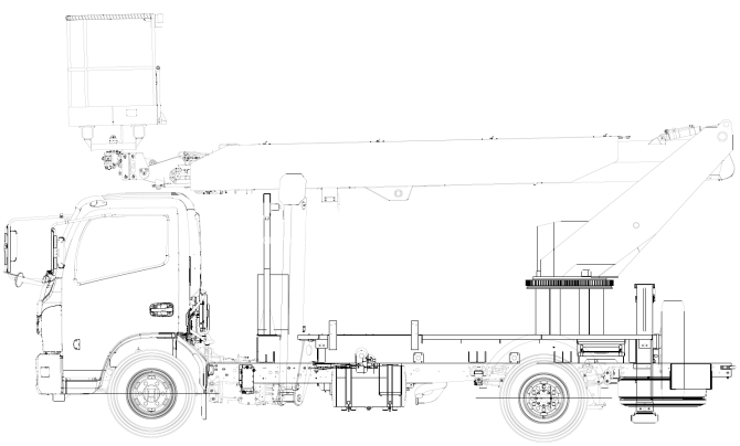 Купить АГП КЭМЗ Т-24 на шасси DONGFENG C80N (Евро-5, 4х2), однорядка, стрела вперед, поворотная люлька в компании Русбизнесавто - изображение 1