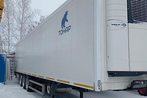 ТОНАР (97861) полуприцеп рефрижератор ХОУ Carrier Vector 1550 б/у (2023 г., 3096 м*ч., L-13,6 м) 