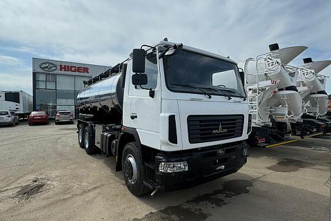 АЦ пищевая МАЗ-6312C9 (14 м3, 4 отс, нерж/нерж, система мойки, насос СВН-80)