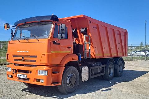 КАМАЗ 6520-B5 самосвал б/у (2022 г., 50 318км.) ДВС Cummins (4009) - новая резина зад.ось.