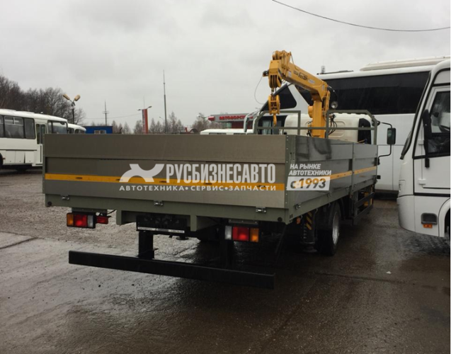 Купить КМУ ISUZU NPR75LM-503 (Евро-5) + КМУ Soosan SCS334 Std, борт алюминий 6.2*2.55*0.6м. в компании Русбизнесавто - изображение 1