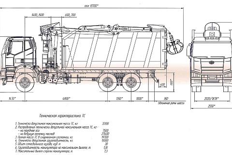 КМУ Ломовоз FAW 3250 (6*4, 420л.с., Евро-5), кузов 30 куб., Р97М, захват ГЛ-6М