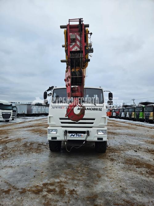 Купить Автокран Ивановец КС-45717К-3Р шасси КАМАЗ 43118 б/у (2021 г.в., 15 054 км., 2 631 м/ч)(0401)  в компании Русбизнесавто - изображение 1