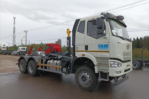 Мультилифт FAW 3250 J6 (6*4, Евро-5) + HyvaLift TITAN 20-57-S